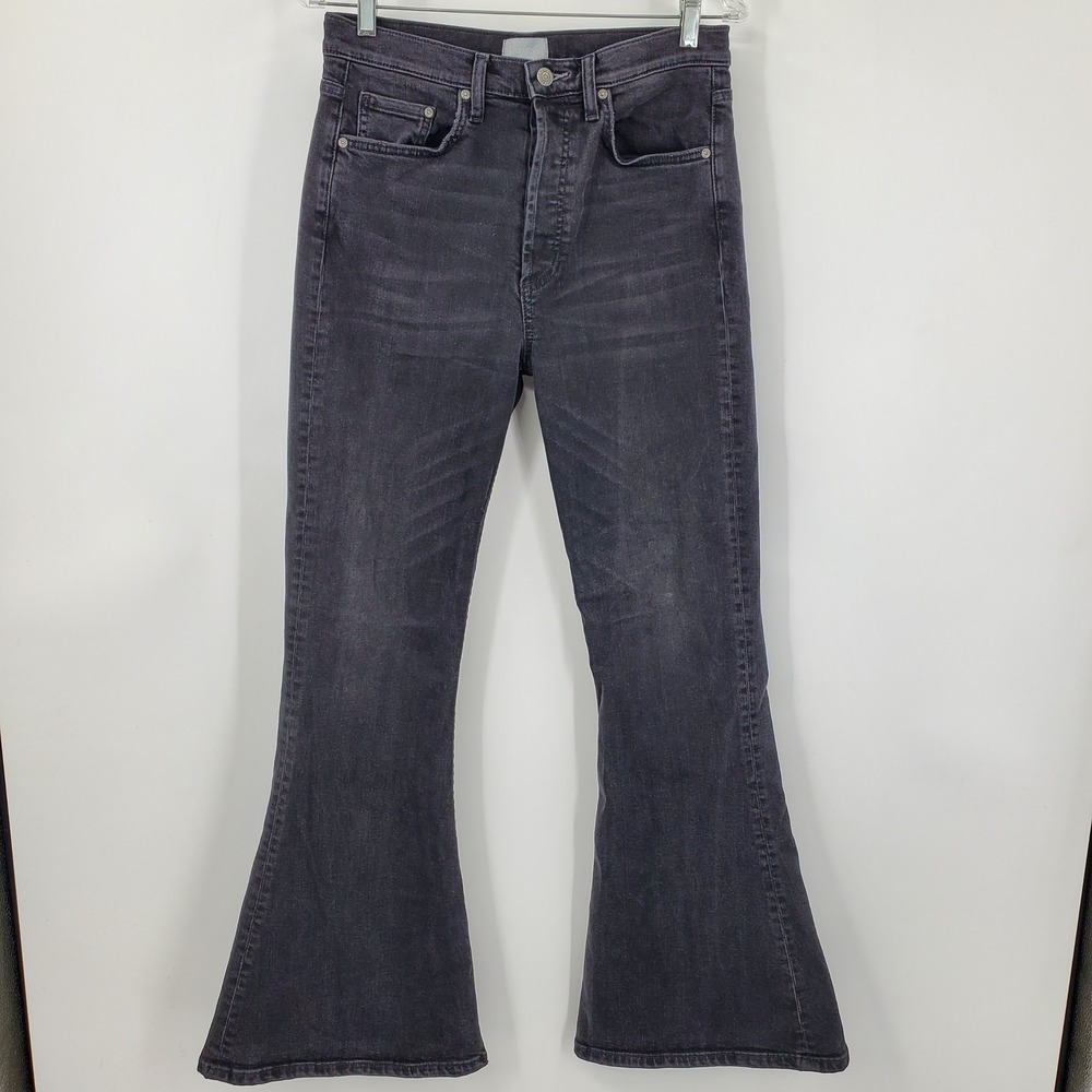 Boyish By Her Kingsley Flare Jeans The‎ Hustler Faded Black Button Fly 29 Boho